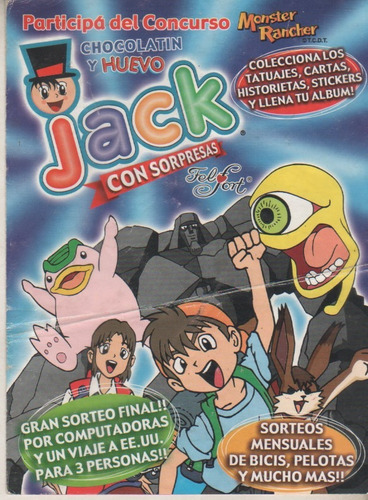 Album De Stickers * Chocolatin - Jack * Año 2001 (Usado)