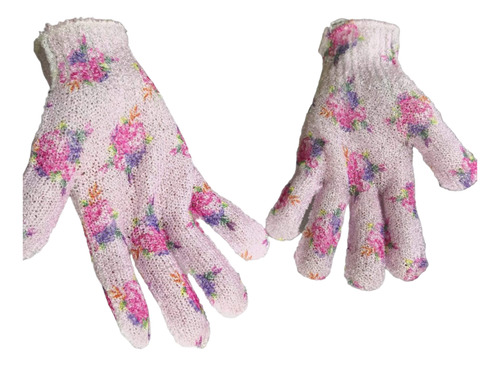 10 Par Guantes De Baño Exfoliantes Avon Flores
