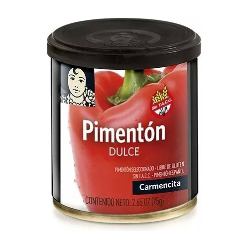 Pimentón Español Dulce Carmencita Pack 4 Un X 75g!