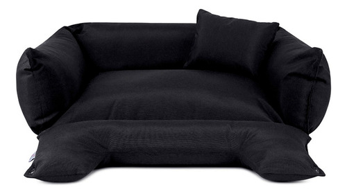 Caminha Para Cachorro Grande Cama Pet Impermeável 75x60 Cor Preto Desenho Liso