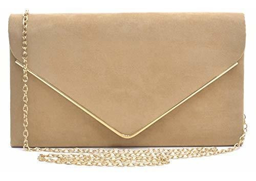 Bolso Para Dama De Noche Fiesta Dasein Cuero Dorado