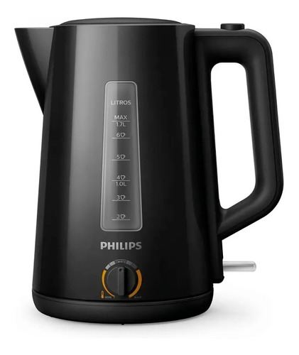 Pava Electrica Philips Hd9368 Regulador Temp Y Corte P/mate! Color Negro