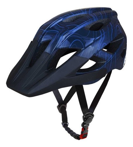 Capacete Asw Bike Accel Frontier Azul In Mold Ciclismo Tamanho P-m