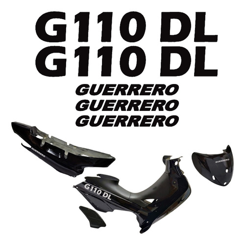 Kit Calcomanias Vinilo Para Moto Guerrero G 110 Dl