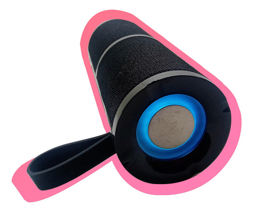 Bocina Inalámbrica Bluetooth 5.1 Fm Micro Sd Luz Rgb Tipo C Negro