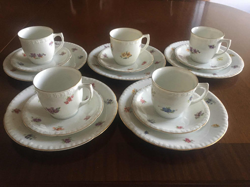 Juego De Café Antigua Porcelana Checa 1792 Schlaggenwald