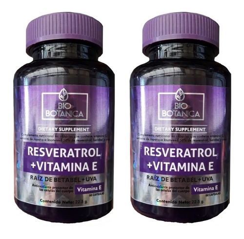 Resveratrol + Vitamina E Máxima Potencia Promo 2 Frascos