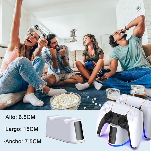 Cargador, Base Para Cargar Controles De Ps5- D5p-828 Blanco