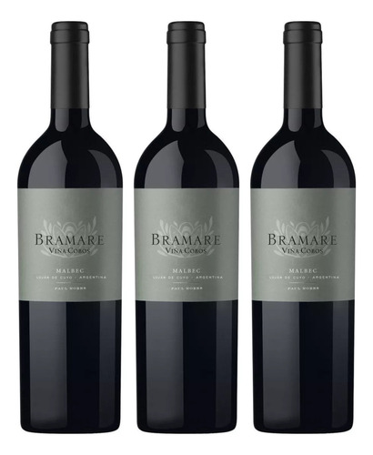 Vino Bramare Lujan De Cuyo Malbec Caja X3 -oferta Celler