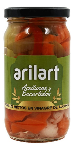 Pickles Mixtos En Vinagre X 200 Gr - Pack 3 Uni - Arilart