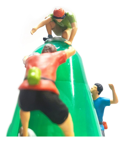 3 Uds 1:87 Figura De Escalada En Roca Diorama Paisaje
