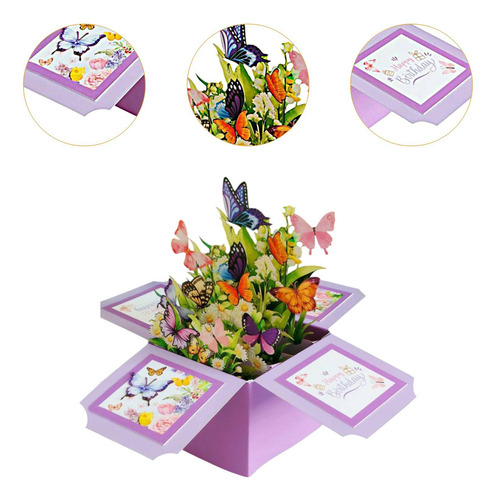 Bouquet De Flores De , Tarjeta De Felicitación, Violeta