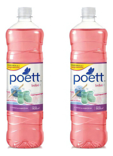 Limpia Piso Liquido Suavidad De Bebe Poett 900ml Pack X2u