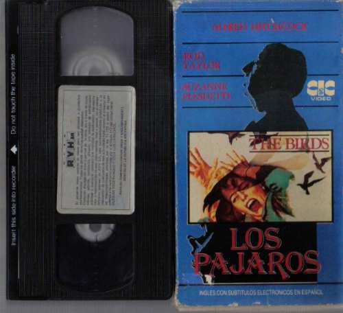 Los Pajaros The Birds  Rod Taylor Alfred Hitchcock Vhs