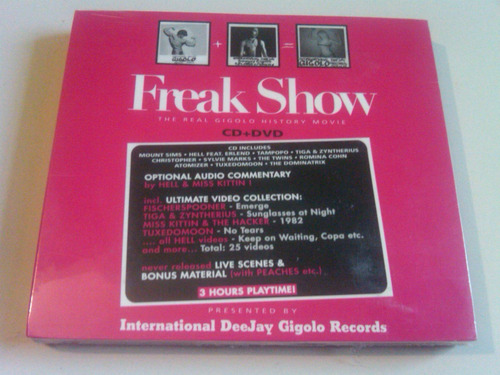 Freak Show The Real Gigolo History Cd + Dvd Nacional
