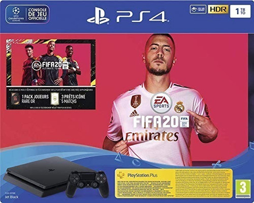 Consola Ps4 Slim 1tb + Fifa 20. Regalo: Base