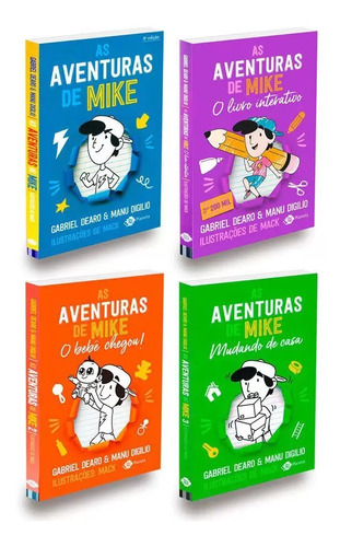 Kit As Aventuras De Mike - Coleção Completa Com 4 Livros