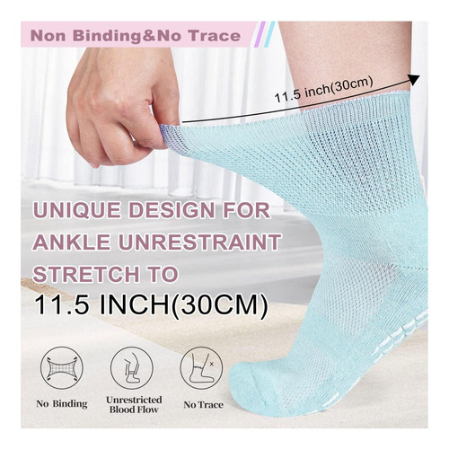 Calcetines Diabéticos De Bulinlulu Para Mujeres Y Hombres, 3