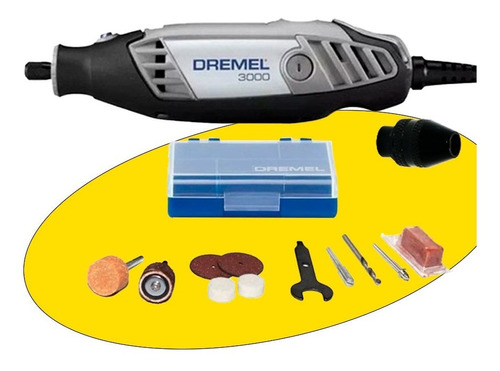 Minitorno 3000 Dremel Serie 130w +10 Acc Mandril Mini Torno