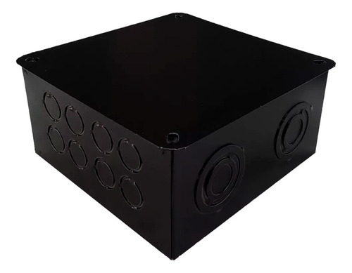 Caja De Pase Derivación 20x20x8 Ag Hierro Negra