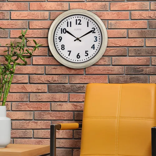 Reloj De Pared Cuarzo Blanco Antiguo 12 Pulgadas