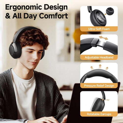 Fones De Ouvido Qcy H3 Pro Com Estojo Protetor Armazenamento