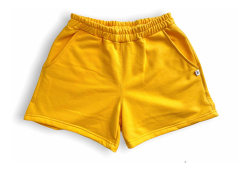 Short Franela Amarillo