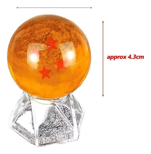 Esfera Del Dragón De 4 Estrellas Con Pedestal