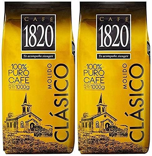 Cafe 1820 Costa Rican Ground Coffee, - 2.2 Lb./1 Kilo - 2 Pa