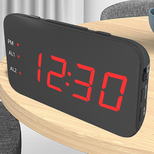 Led Digital Despertador Reloj Usb De Noche Con Pantalla De