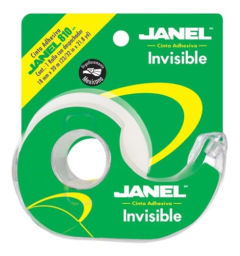 Cinta Janel Adhesiva Invisible 810 Individual 18mmx65m /vc