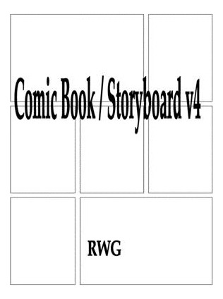 Libro Comic Book / Storyboard V4: 200 Pages 8.5 X 11 - Rwg