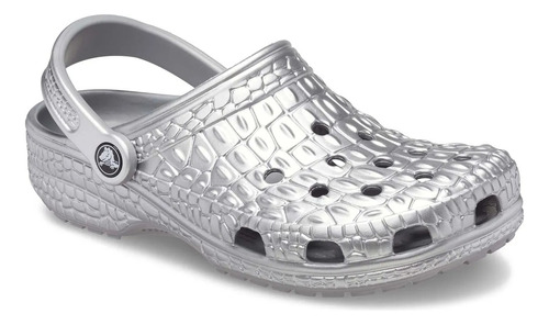 Crocs Classic Metallic Crocskin Clog Hombre Mujer Zuecos