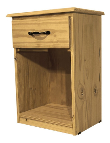 Mesita De Luz 45x60 Cm Cajon Madera Pino Macizo Resistente