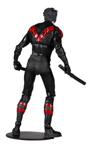 Imagen 7 de 10 de Mcfarlane Figura Nightwing Articulada Dc Batman Multiverso Death Family Escala 18cm Original