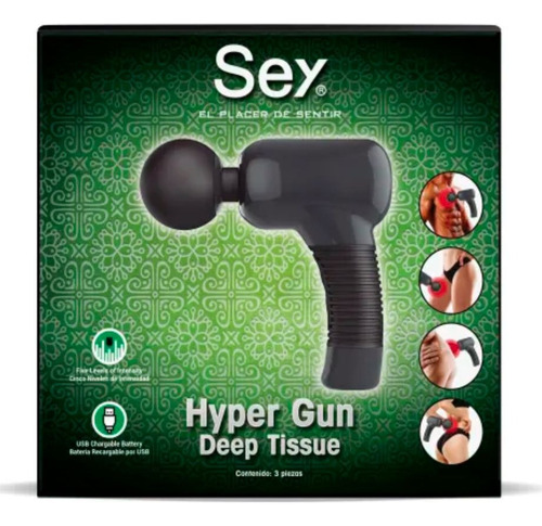 Sey Hyper Gun Pistola Masajeadora 7 Funciones