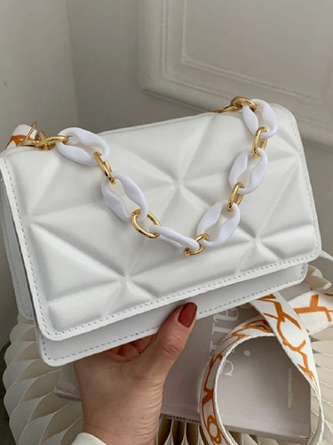 Cartera De Mano, Como Blanco Para Mujer 