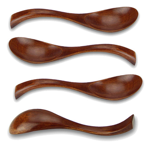 Aoosy Cucharas De Sopa, Cucharas De Madera, 4 Piezas, Estilo