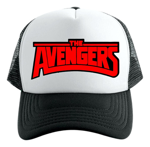 Gorra Tipo Trucker Negra The Avengers Los Vengadores Heroes