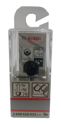 Imagen 2 de 7 de Fresa Router Bosch 2608628633 Media Caña 5/8