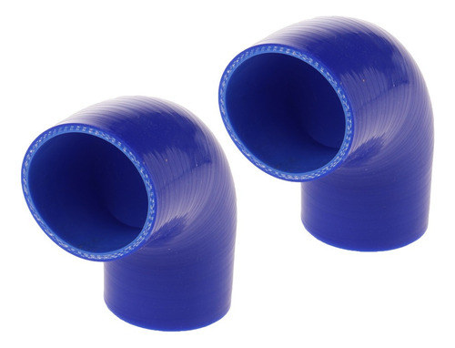 2 Piezas 90 Grados 3 Pulgadas / 76 Mm Tubo De Silicona Codo