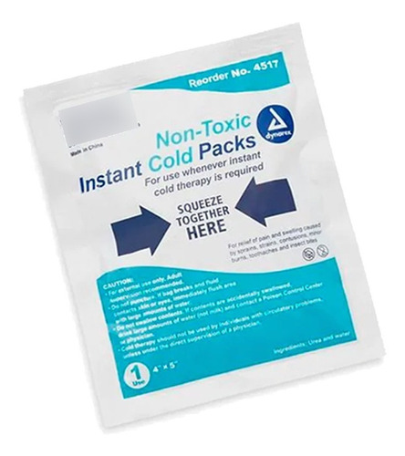 Compresa Instantánea Cold Pack Frío Al Instante 10 Piezas.