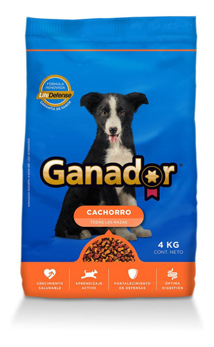 Alimento Para Perro Ganador Original Cachorro 4kg.