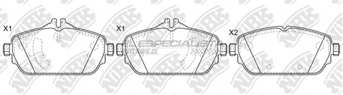 Pastillas De Freno Mercedes-benz C 180 Amg 1.6 2018 Nibk Del