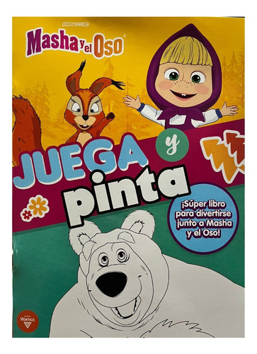 Revista Juega Pinta Colorear Pintar Masha Y El Oso