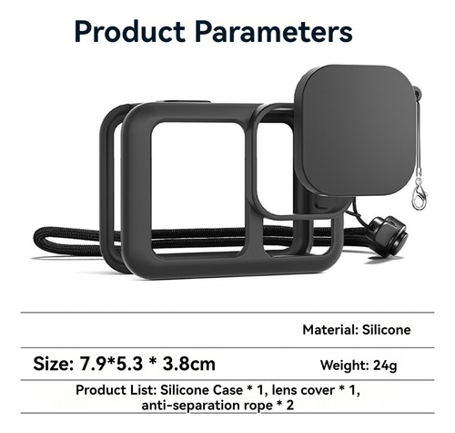 Funda Protectora Completa De Silicona Para Gopro Hero 13 She