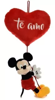 Muñeco Peluche Mickey Mouse Colgante Corazón Te Amo 42 Cm