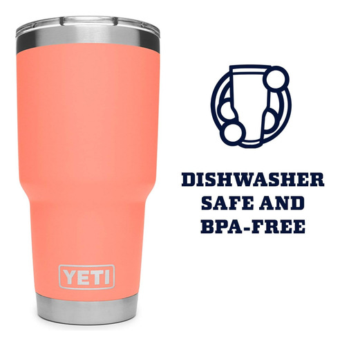 Vaso Yeti, Acero Inoxidable, Con Tapa Magslider, 890 Ml