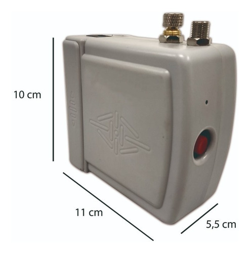 Imagem 7 de 10 de Kit Completo Aerografia Mini Compressor Ar + Aerógrafo 0,3mm