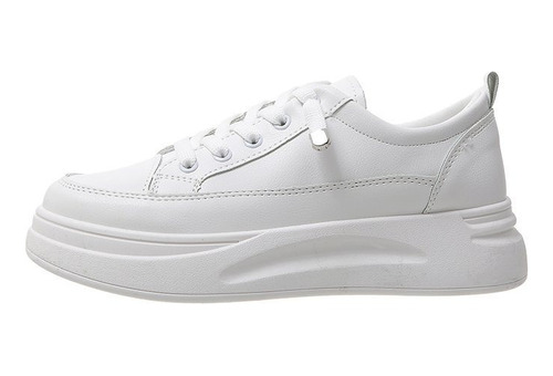 Nuevo Zapatos Casual Mujer Blanco Zapatillas Diarias